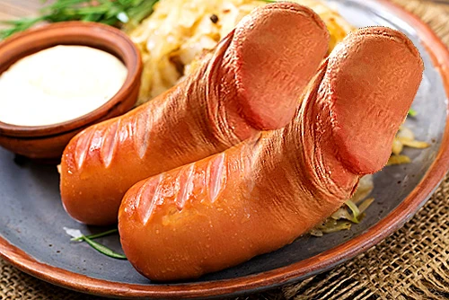 Fredki Dwa typu Frankfurterka na gorąco